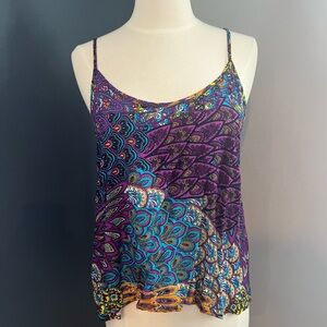 Vibrant Paisley Spaghetti Strap Camisole